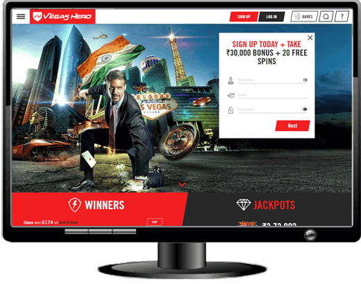 VegasHero Casino Website